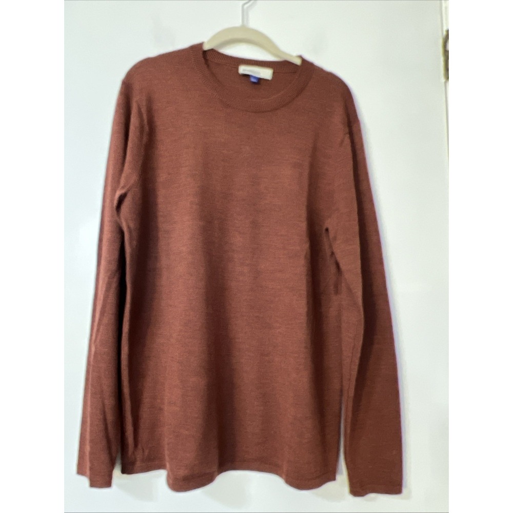Artefact Sweater Mens Size M Brown Long Sleeve Merino Wool Winter‎ Warm